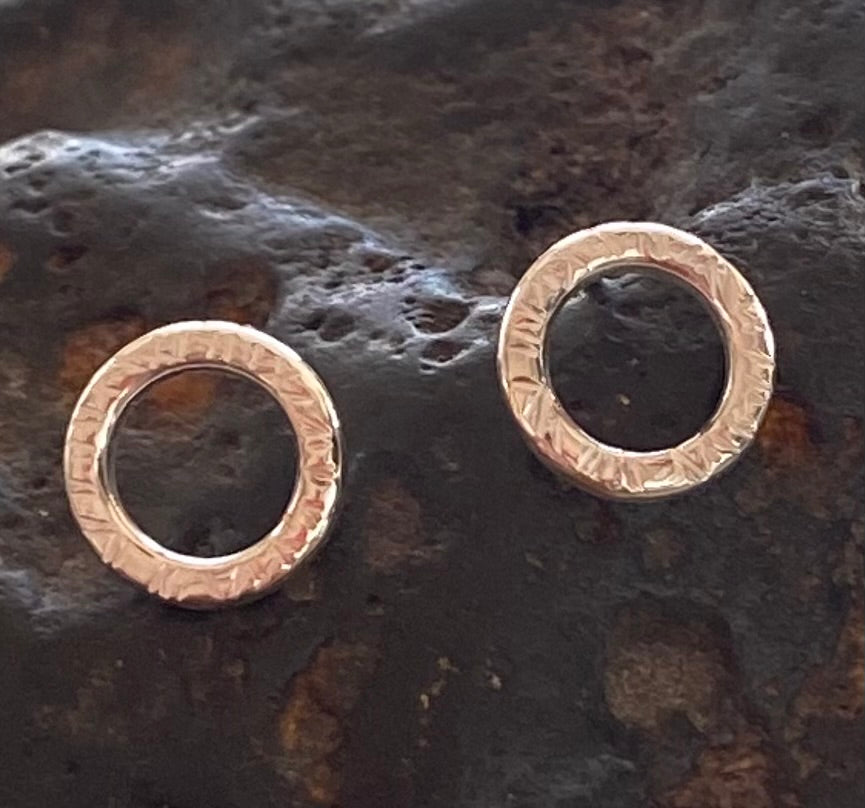 Little Circle of Light Stud Earrings
