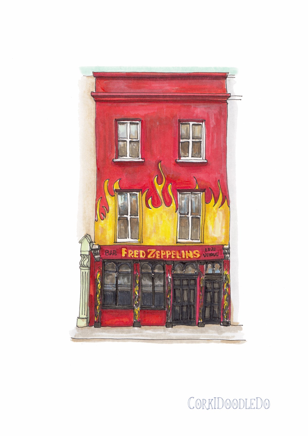 Fred Zeppelins Print