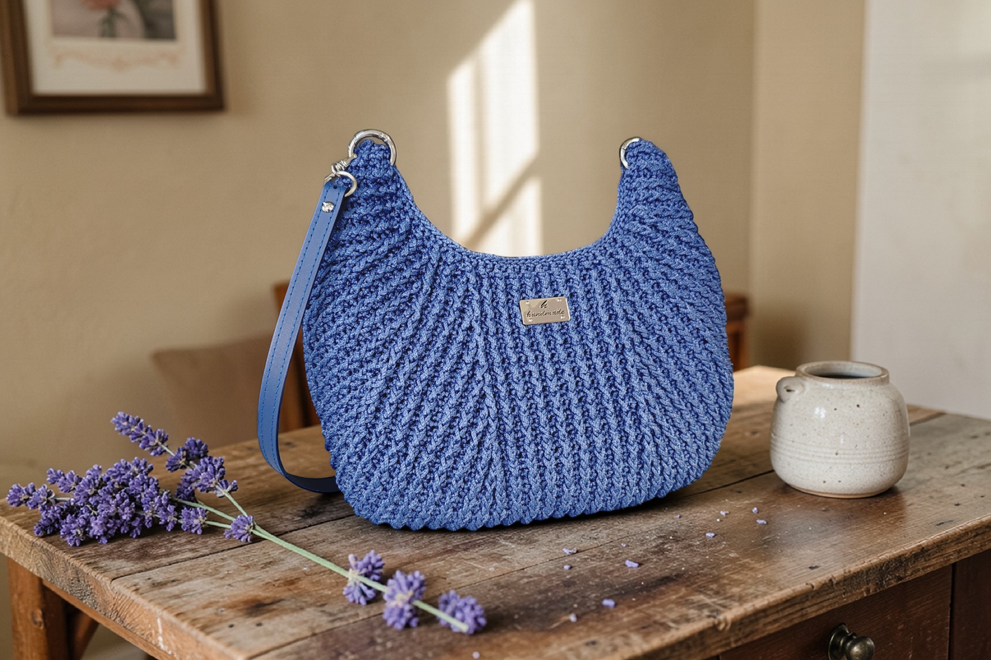 Indigo Hobo Bag
