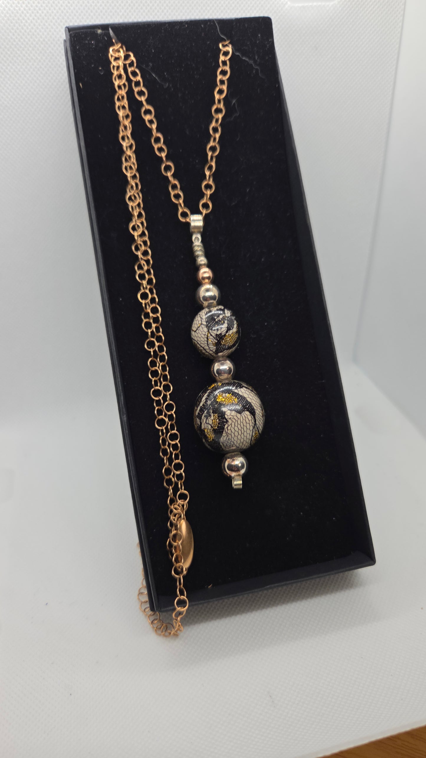 Long adjustable 7 ball pendant