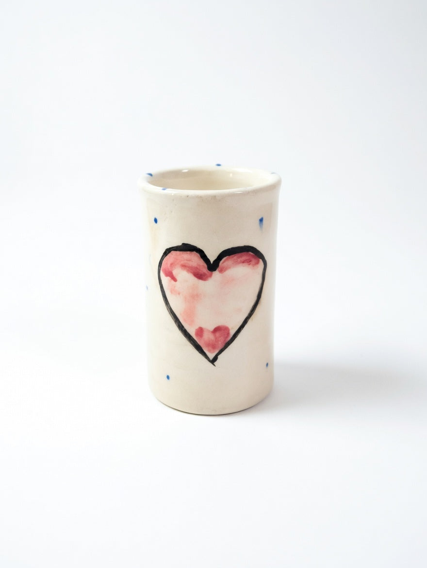 Handmade Bud Vase – Grá Heart Irish Pottery Design