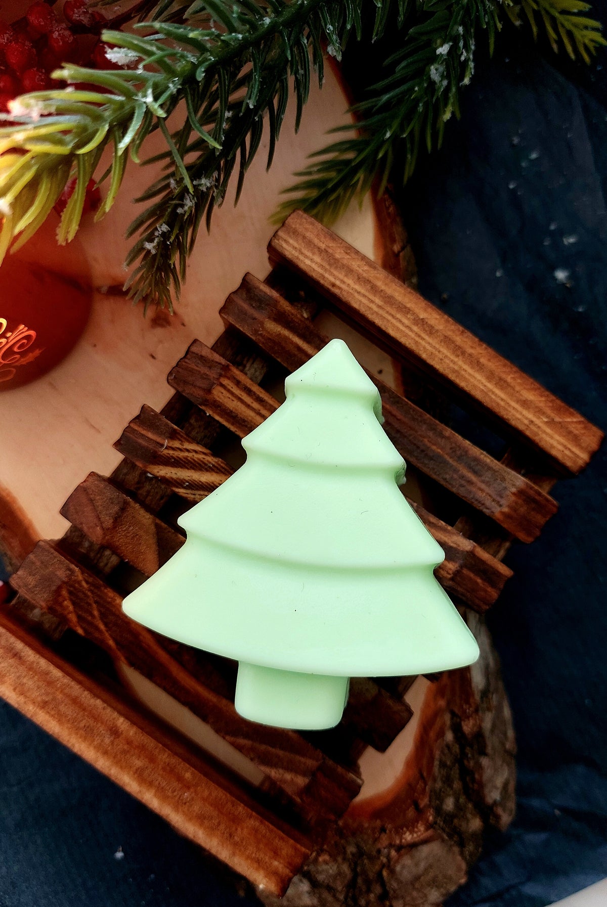 Christmas tree soap