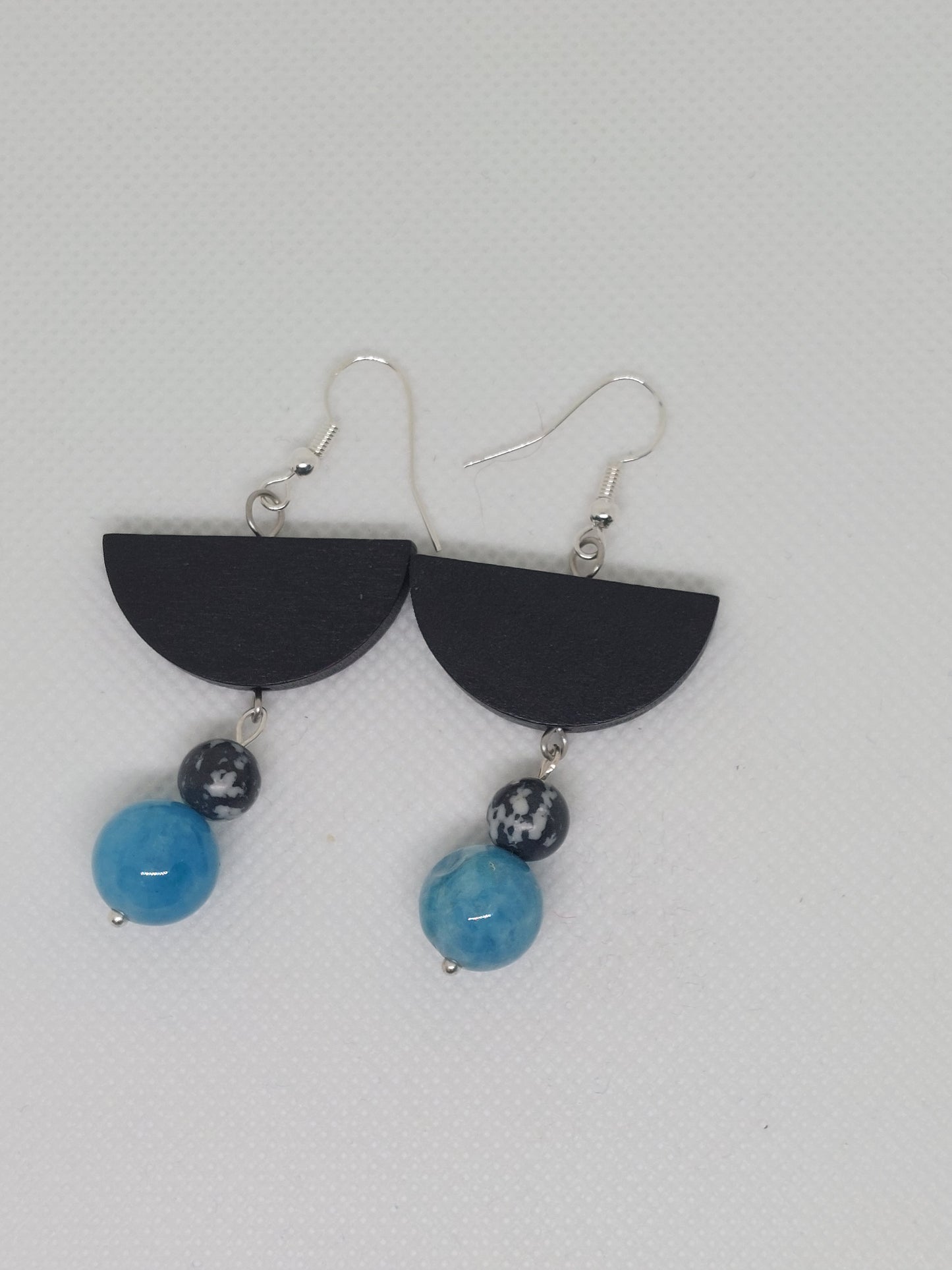 Drop Earrings Half Moon