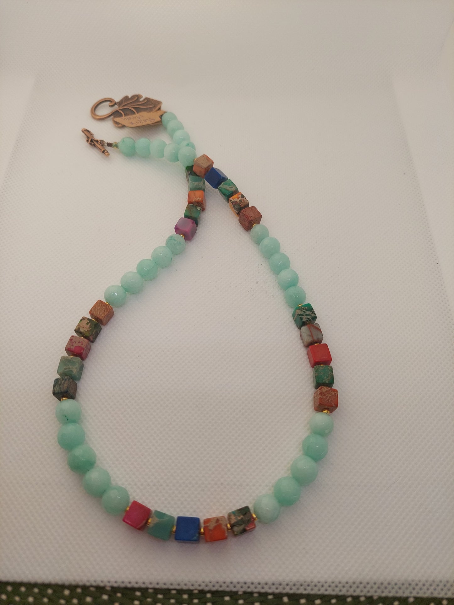 Sea Blue Agate Necklace