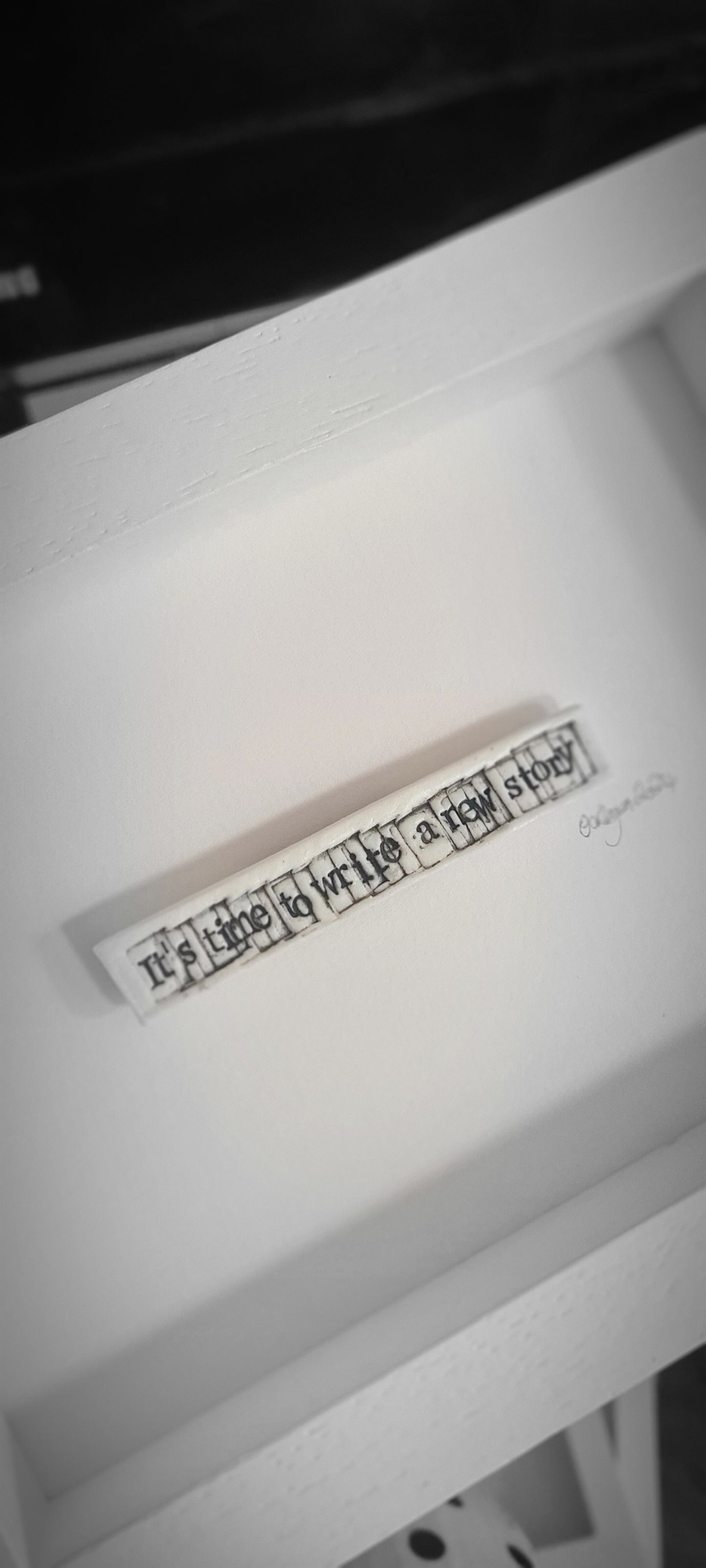 'it's time to write a new story'