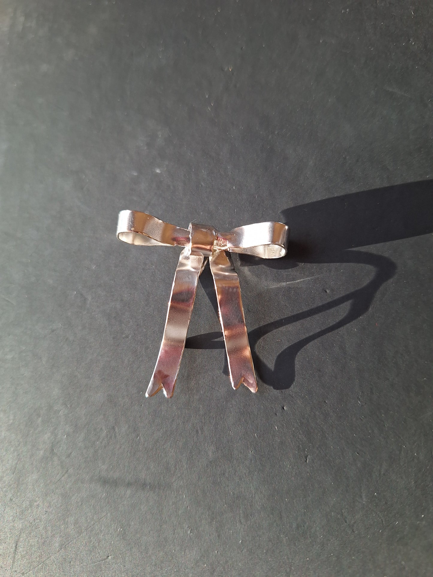 Sterling Silver Bow Brooch