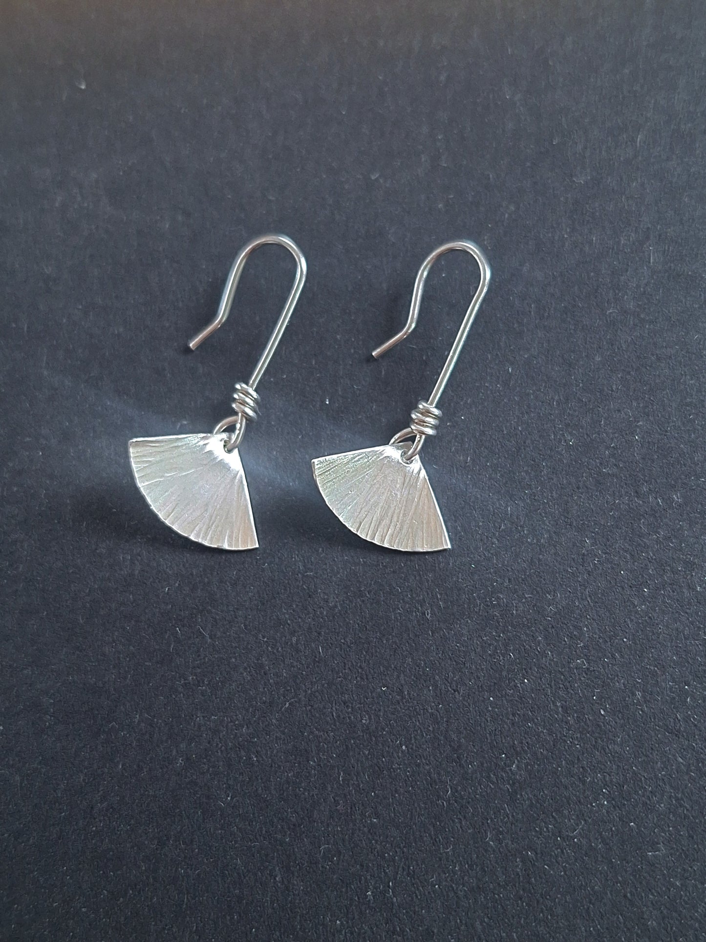Silver dangle earrings