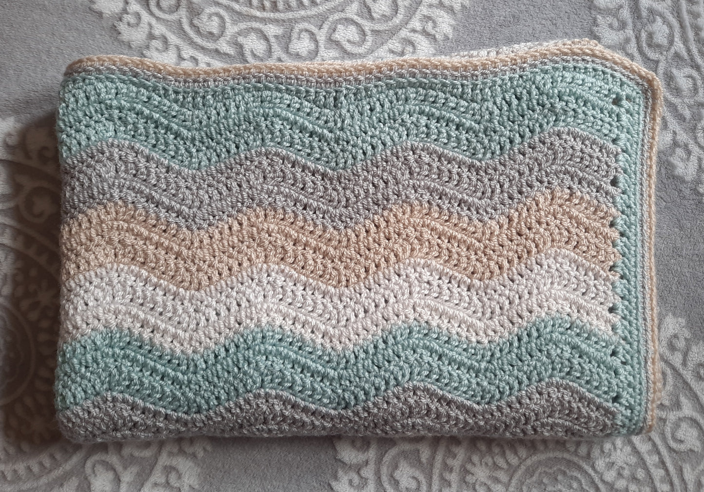 Crochet baby blanket - Ocean