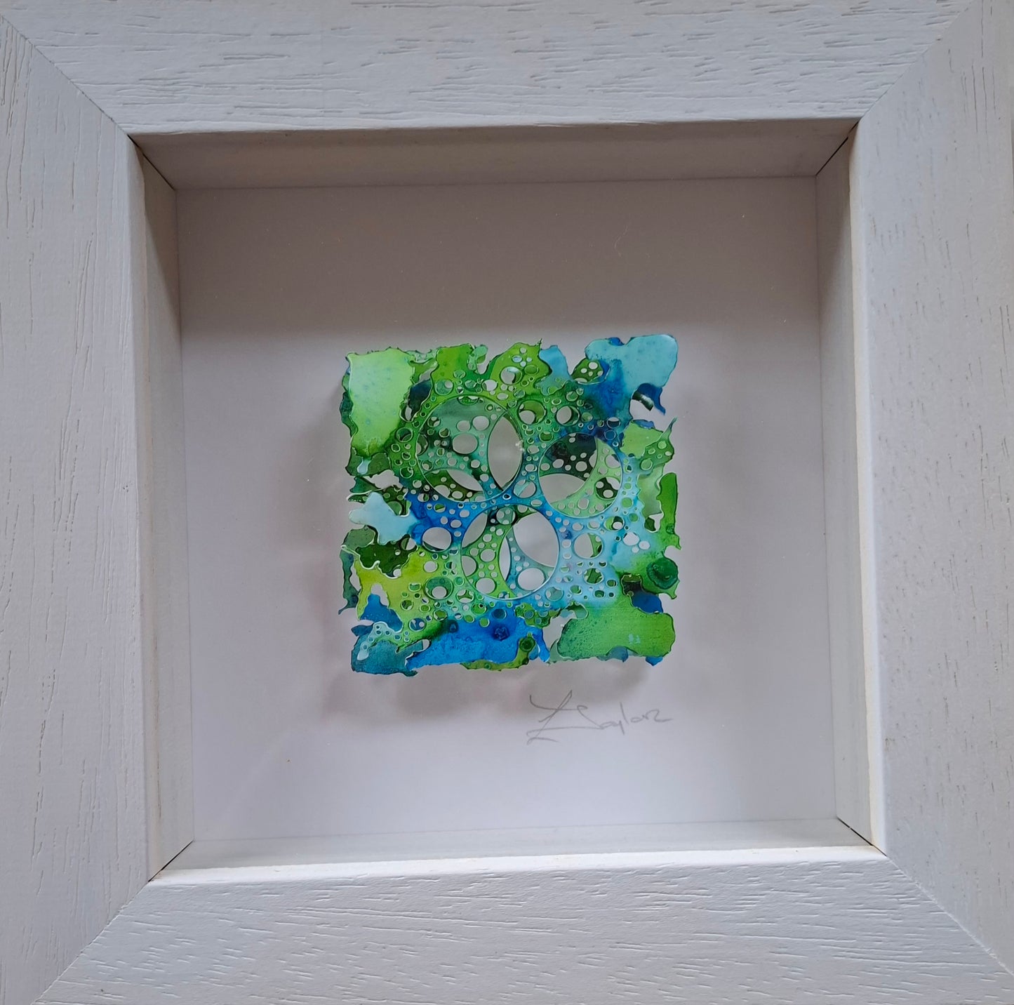 Square - Blue and Green