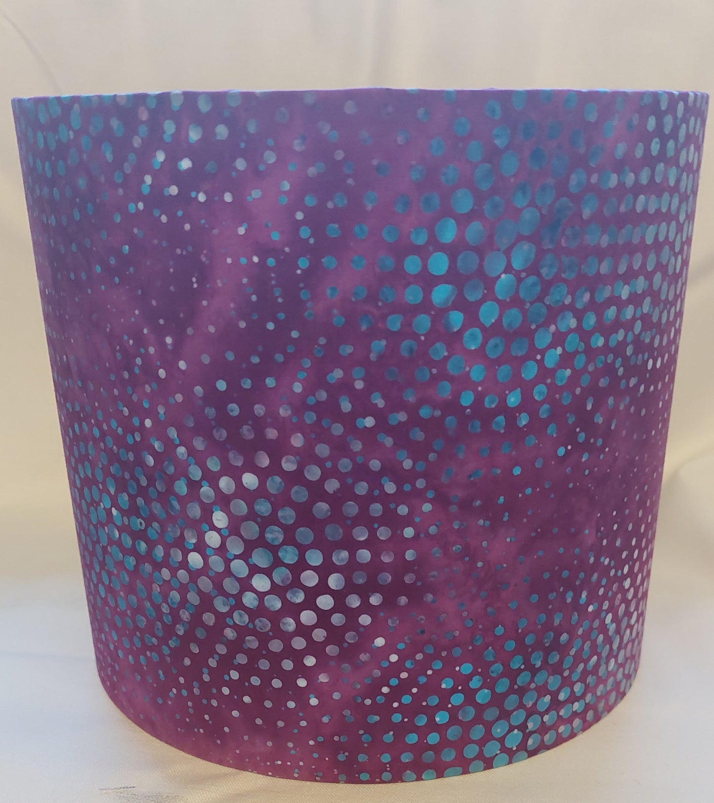 Amethyst Bloom Batik Lampshade