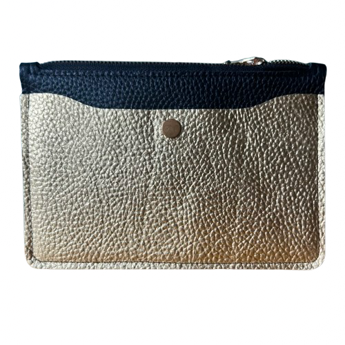 leather wallet with zipper