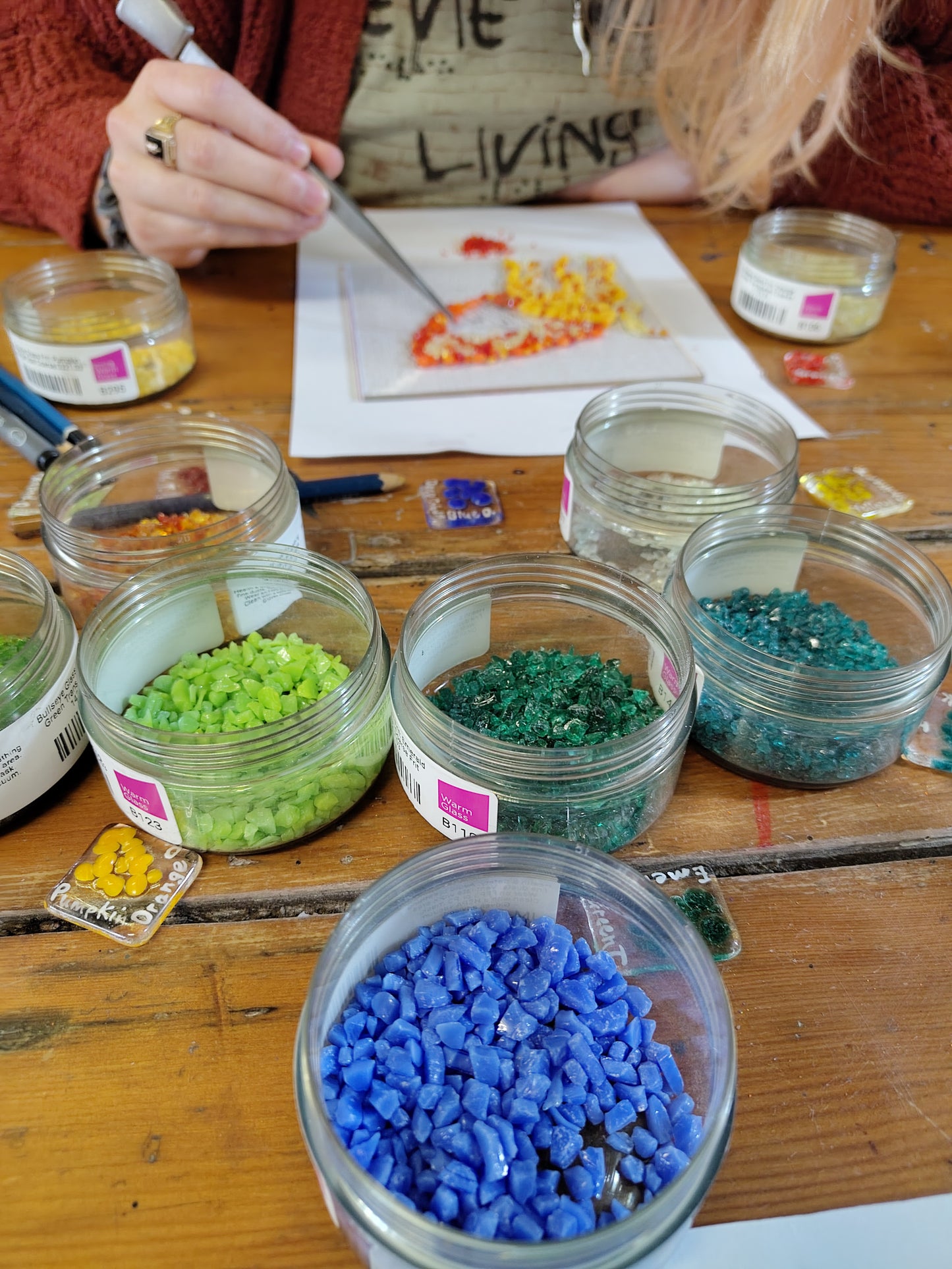 Fused Glass Collage Workshop with Ruth Phelan of Studio Glinnah - Fri 14th August 7-9pm- Greywood Arts