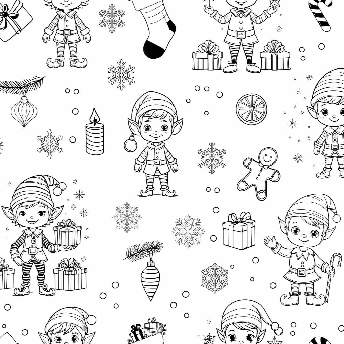 ELF 'Colour Me' Placemat with 12 Washable | Reversible Colouring Placemat