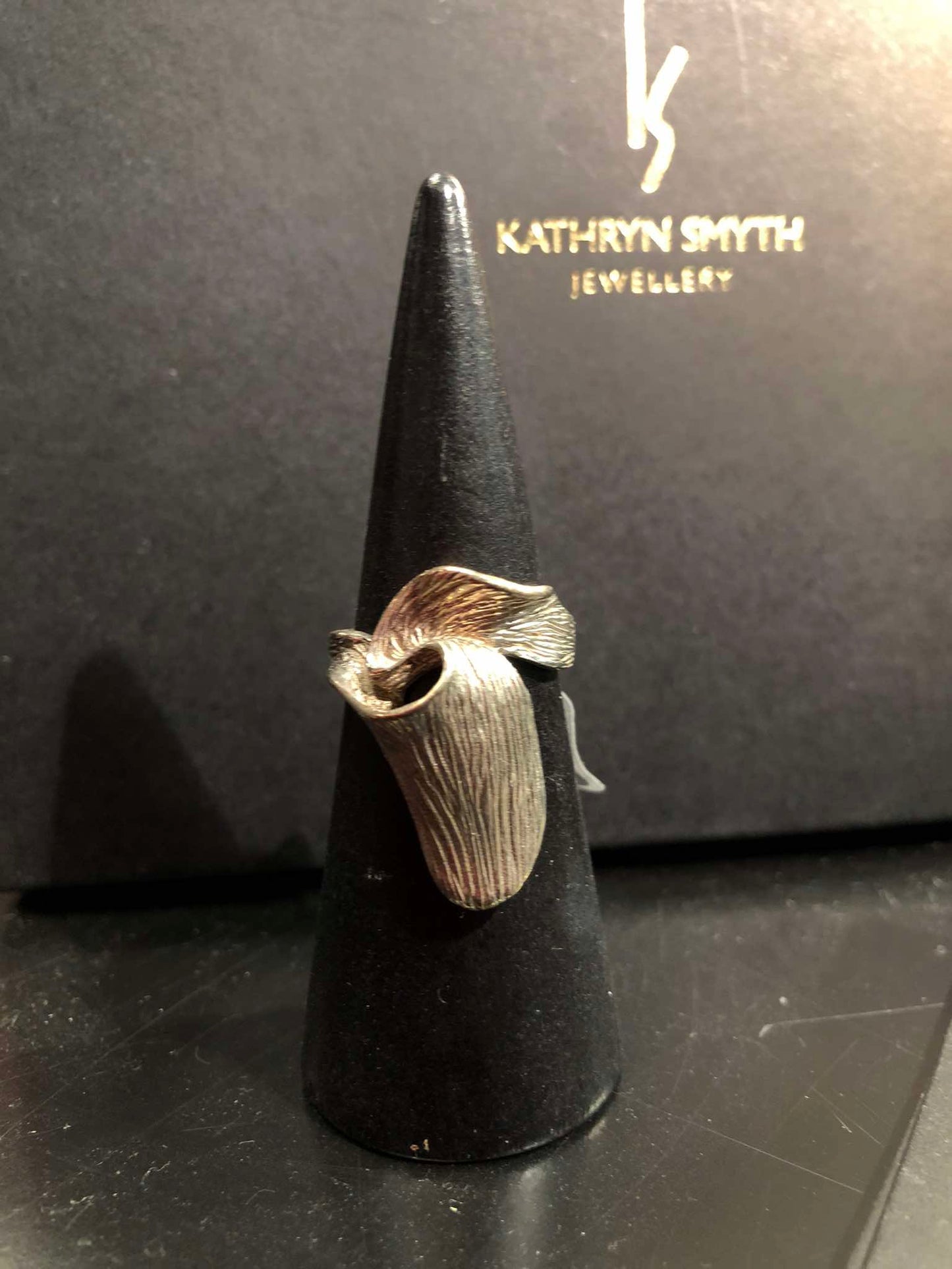 Sterling Silver Wave Motif Ring