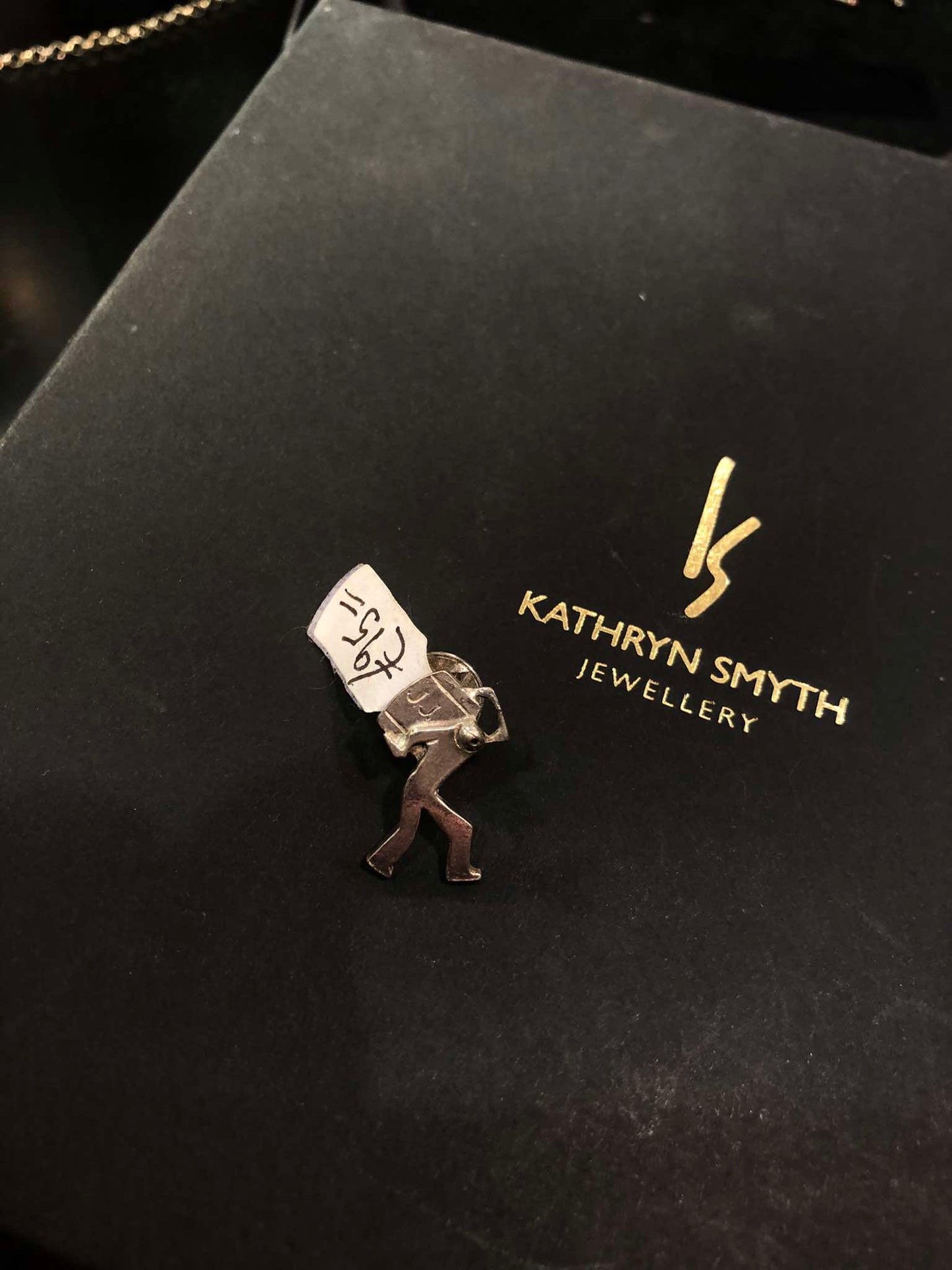 Barrel Man Pin Sterling Silver