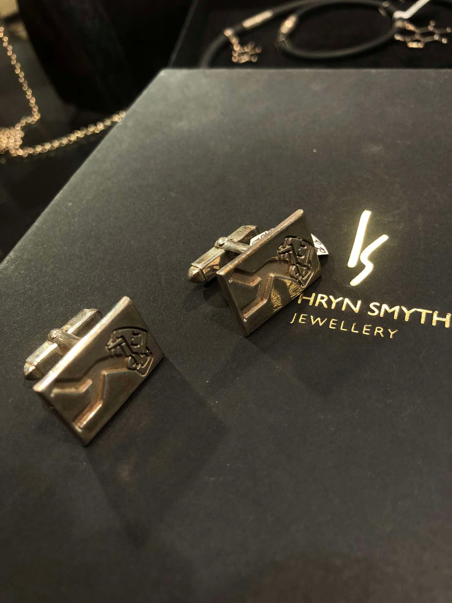 Barrel Man Cufflinks Sterling Silver