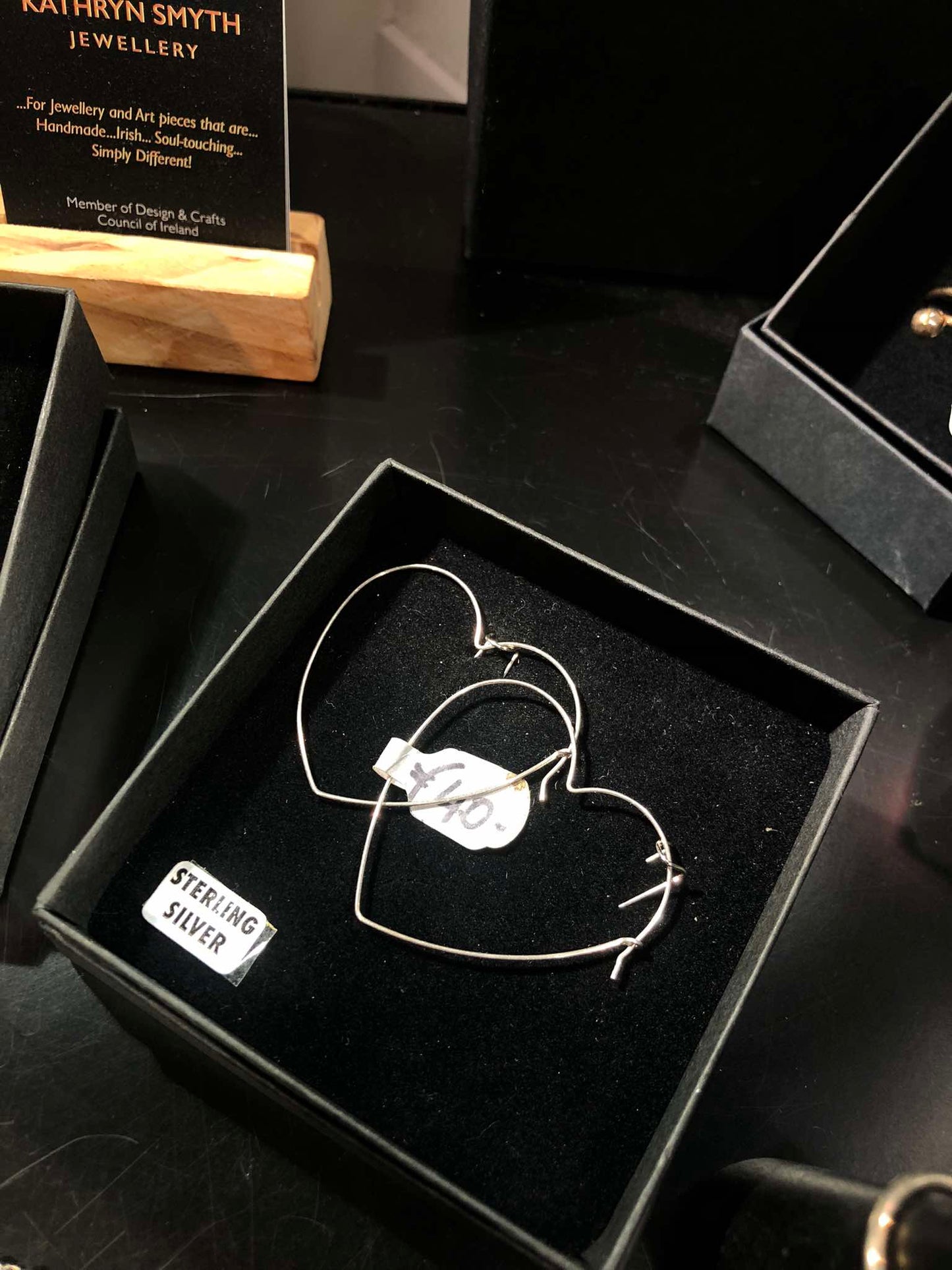 Love Heart Wire Earrings