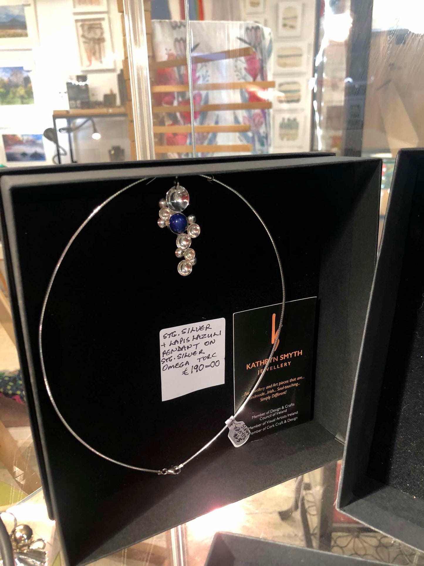 Stg Silver Lapis Lazuli Necklace