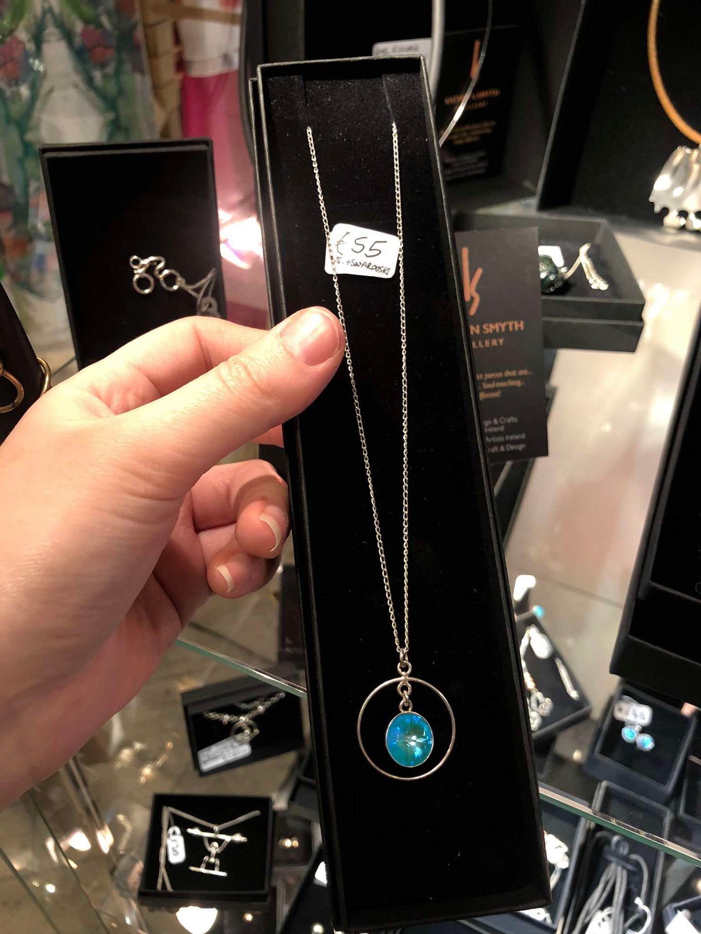Swarovski Stone Circle Necklaces