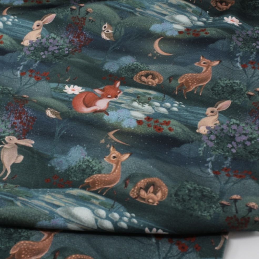 Forest Animal print- Handmade "Grow with Me" Baby Harem Pants – Adjustable, Comfy & Durable