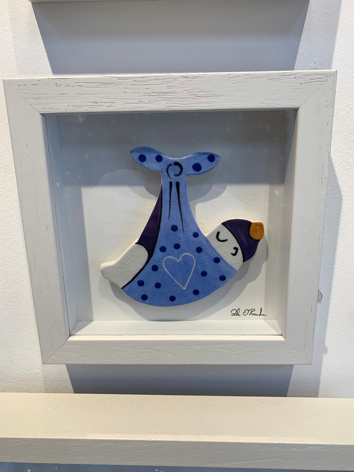 Framed baby sling blue