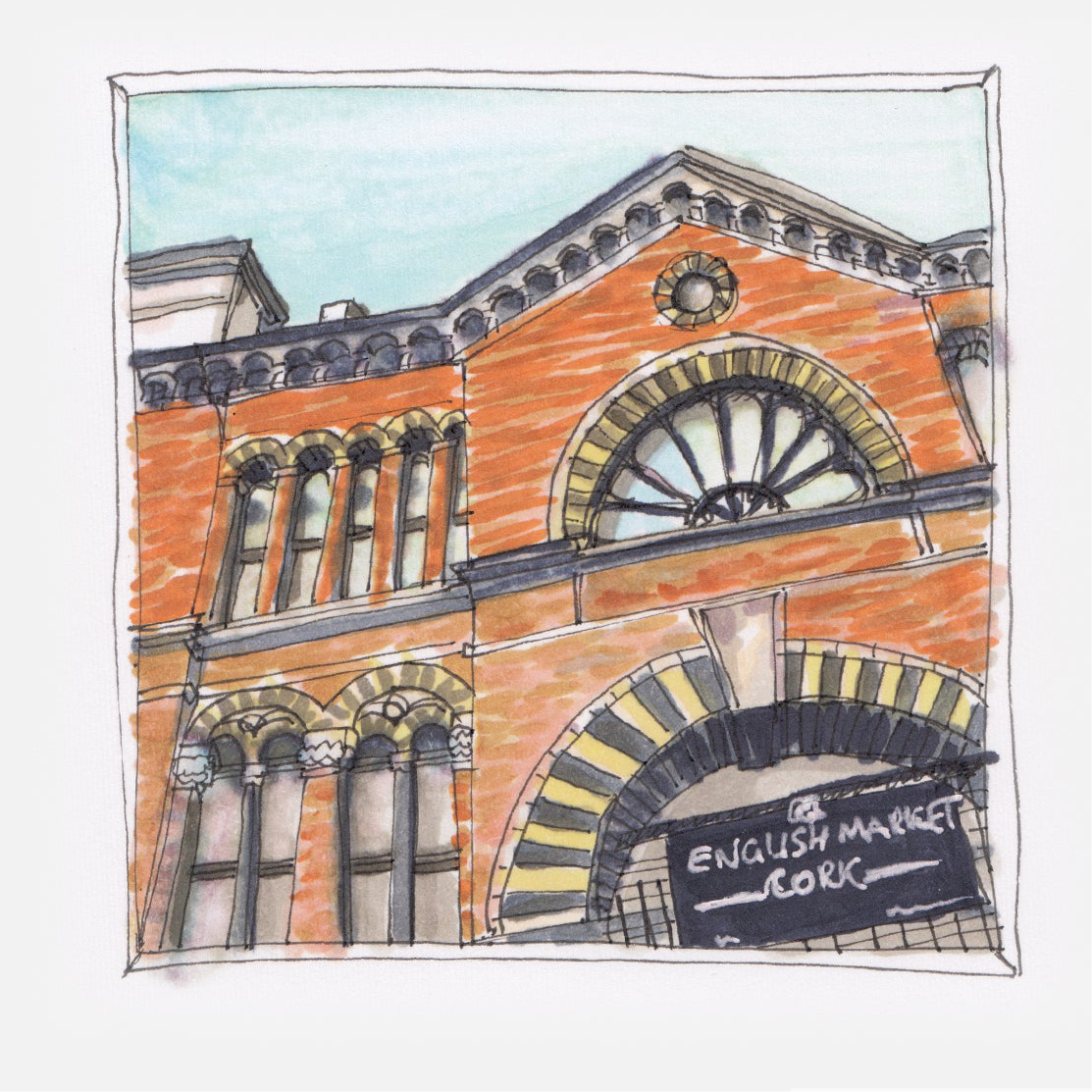 English market Print