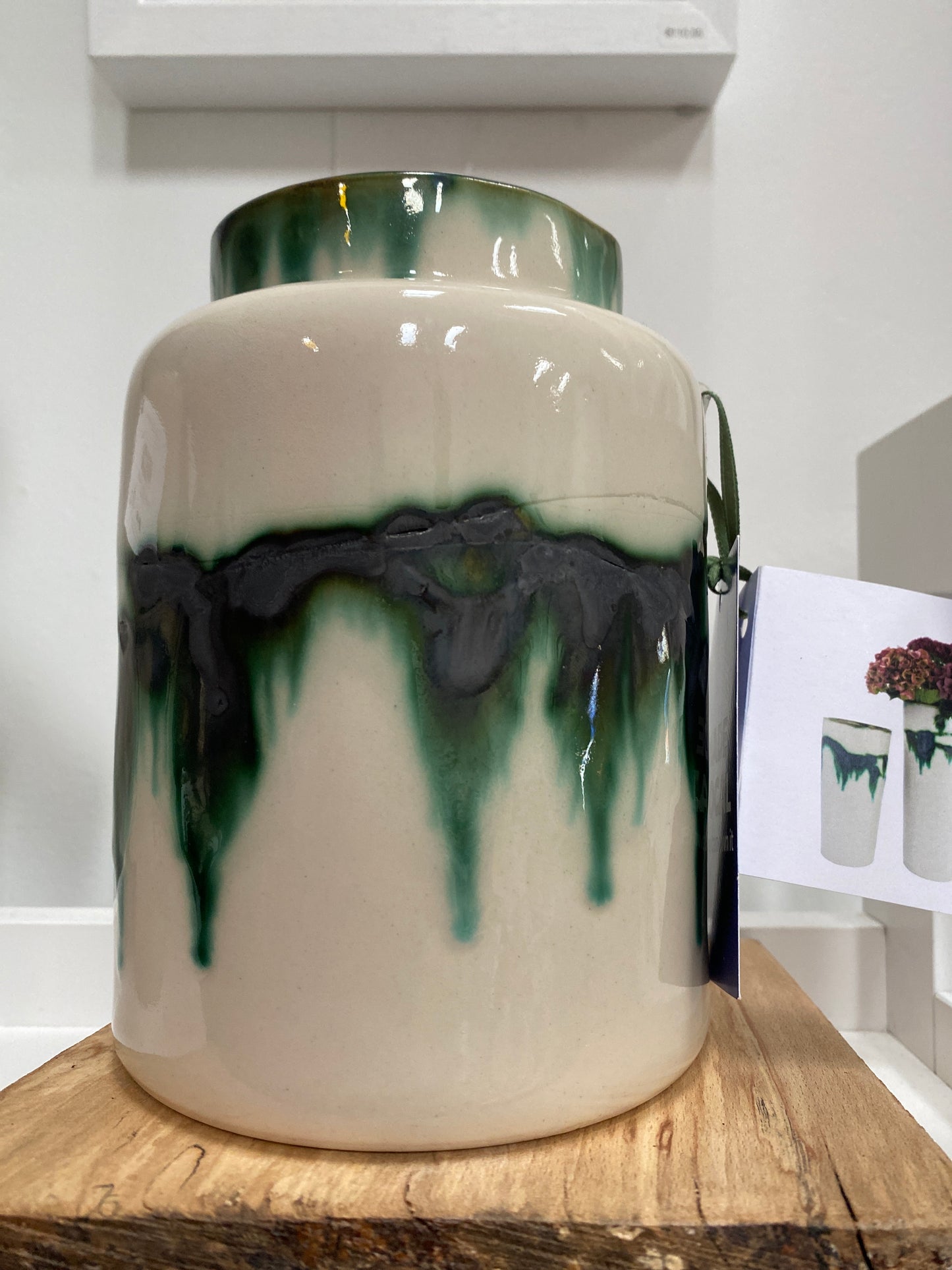 Ceramic Vase - Line Design - Handmade in Ireland