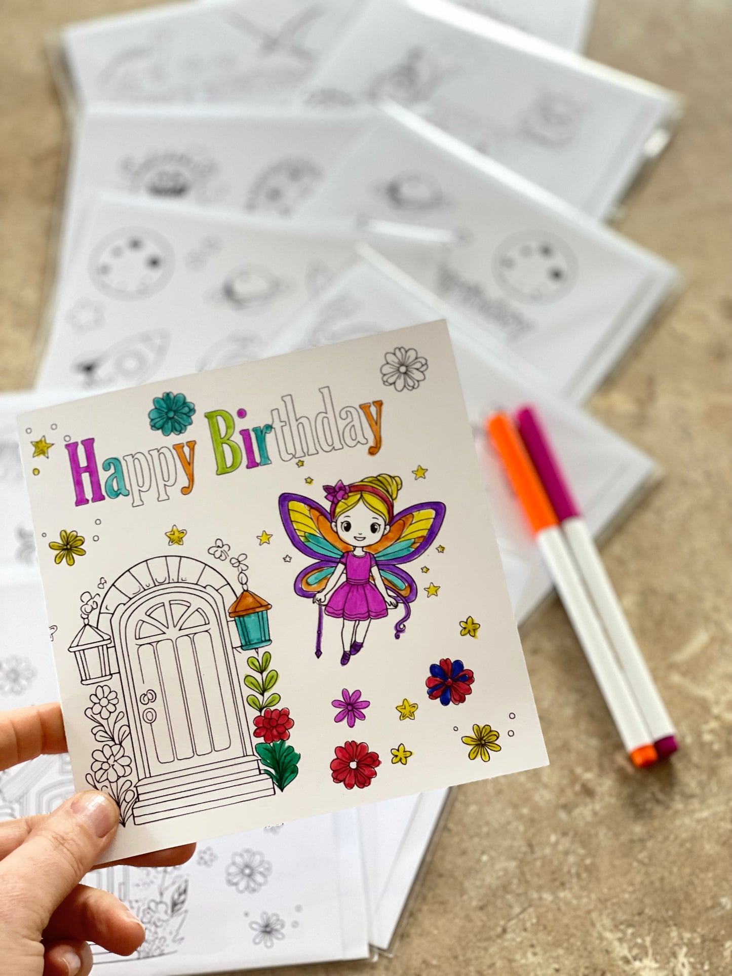 "Colour Me" Greeting Cards (Single)