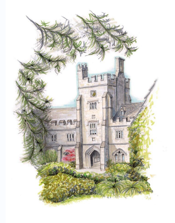 UCC Quad Tower Print