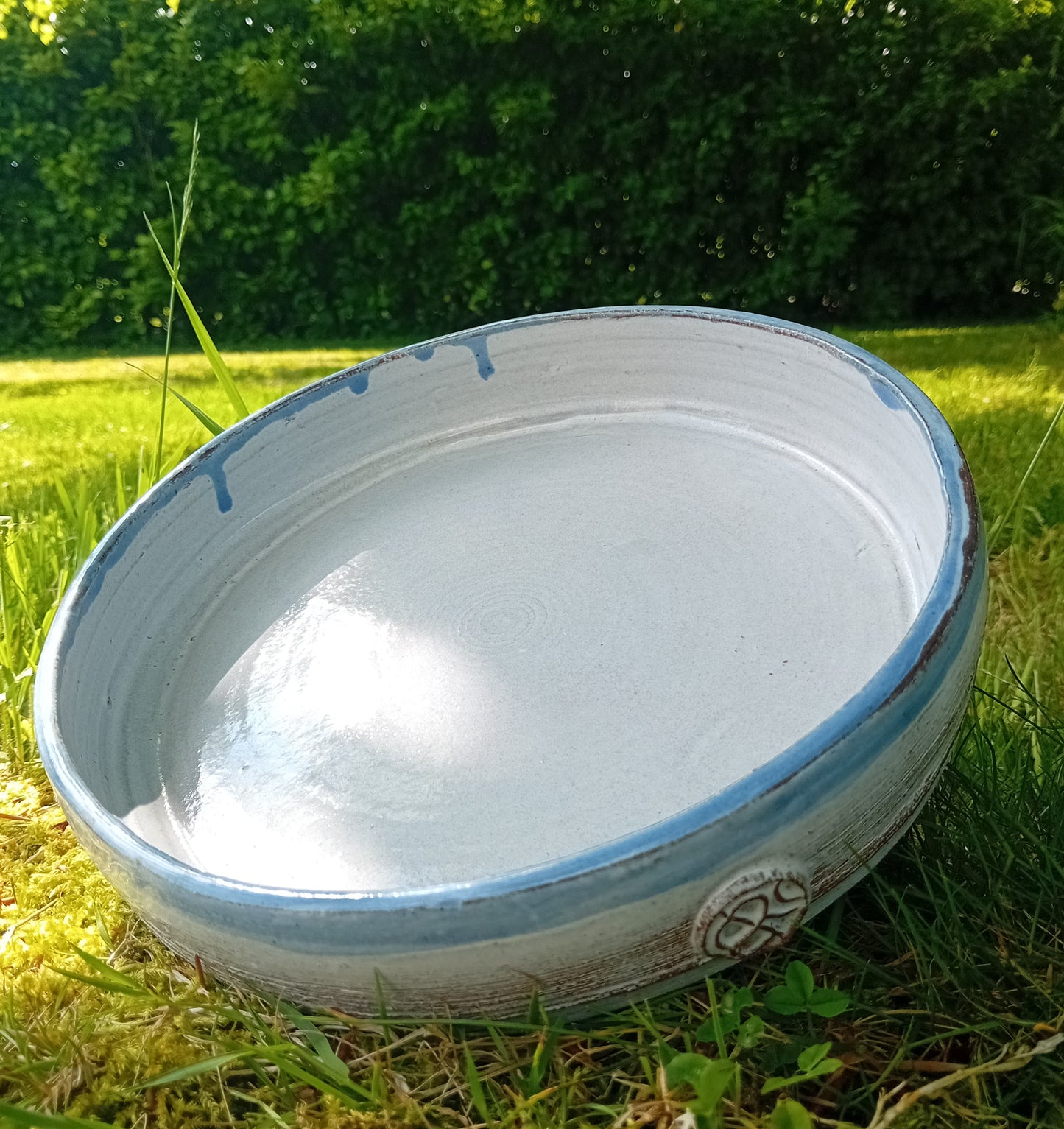 9" White Round Platter