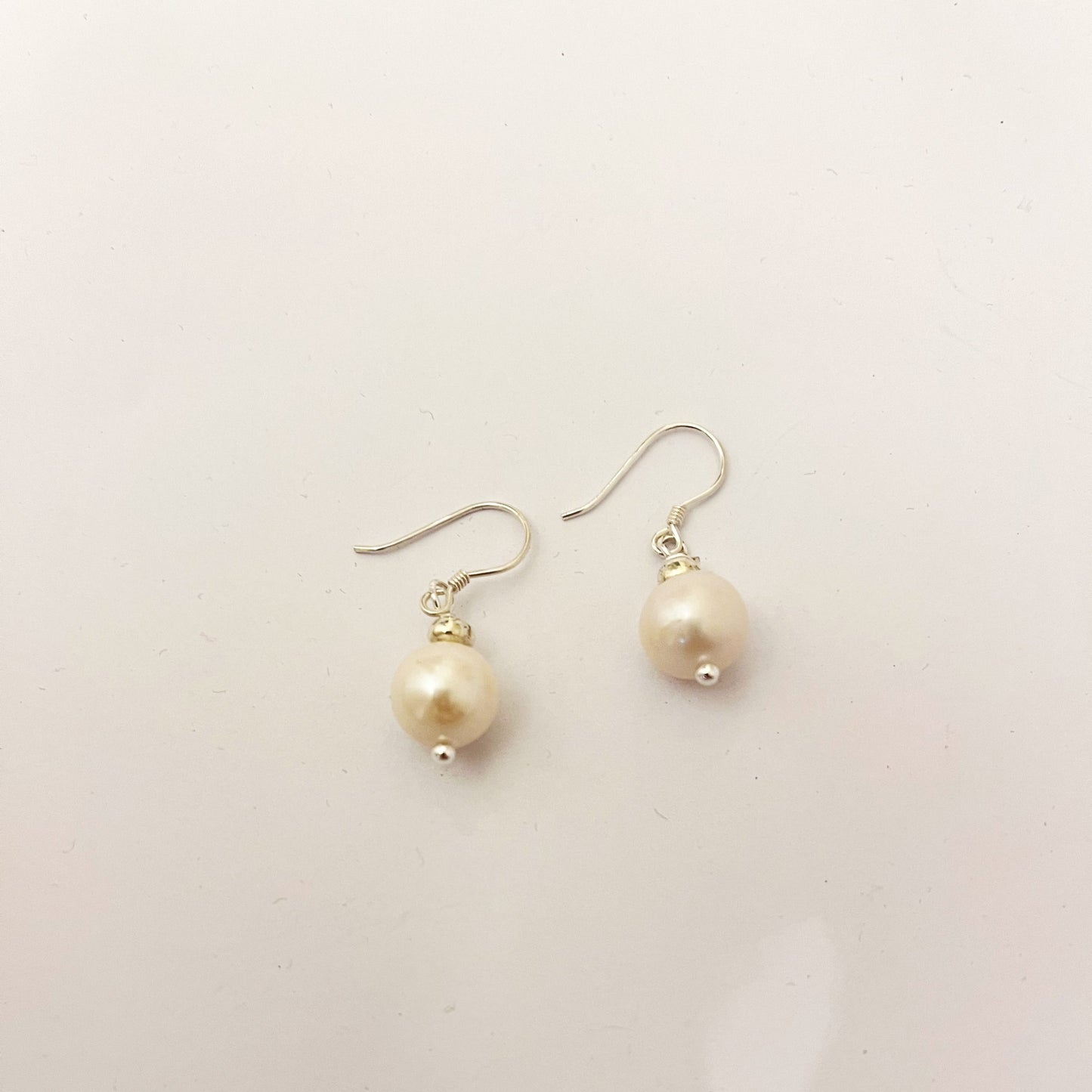 A Real Pearl and Sterling Silver earring wire
