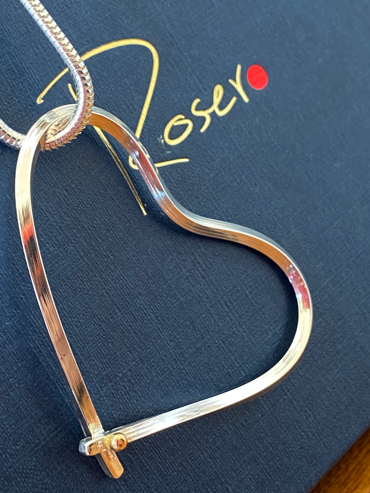 Where we met Silver and Gold Necklace