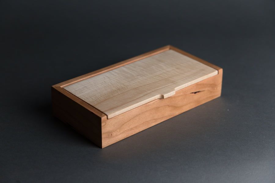 Cherry and Rippled Maple Box