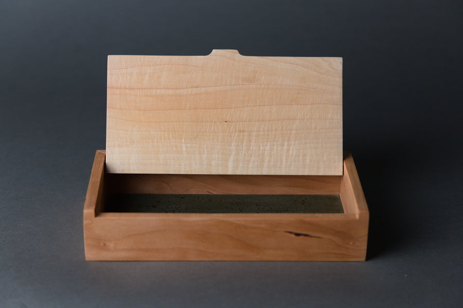 Cherry and Rippled Maple Box