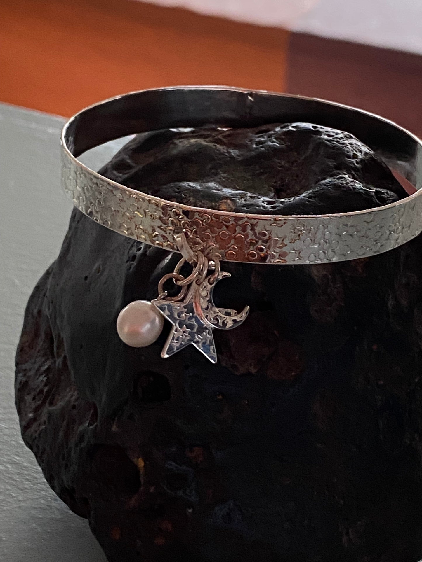 A Sky Full of Stars Silver Bangle