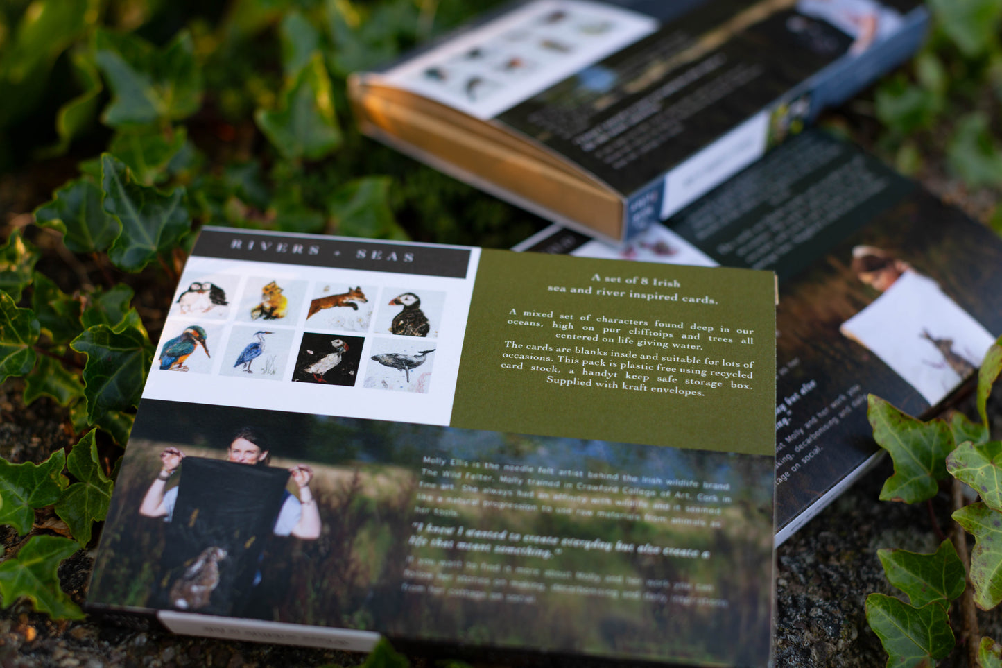 Greeting card set | Pack of 8 scards | River + Seas