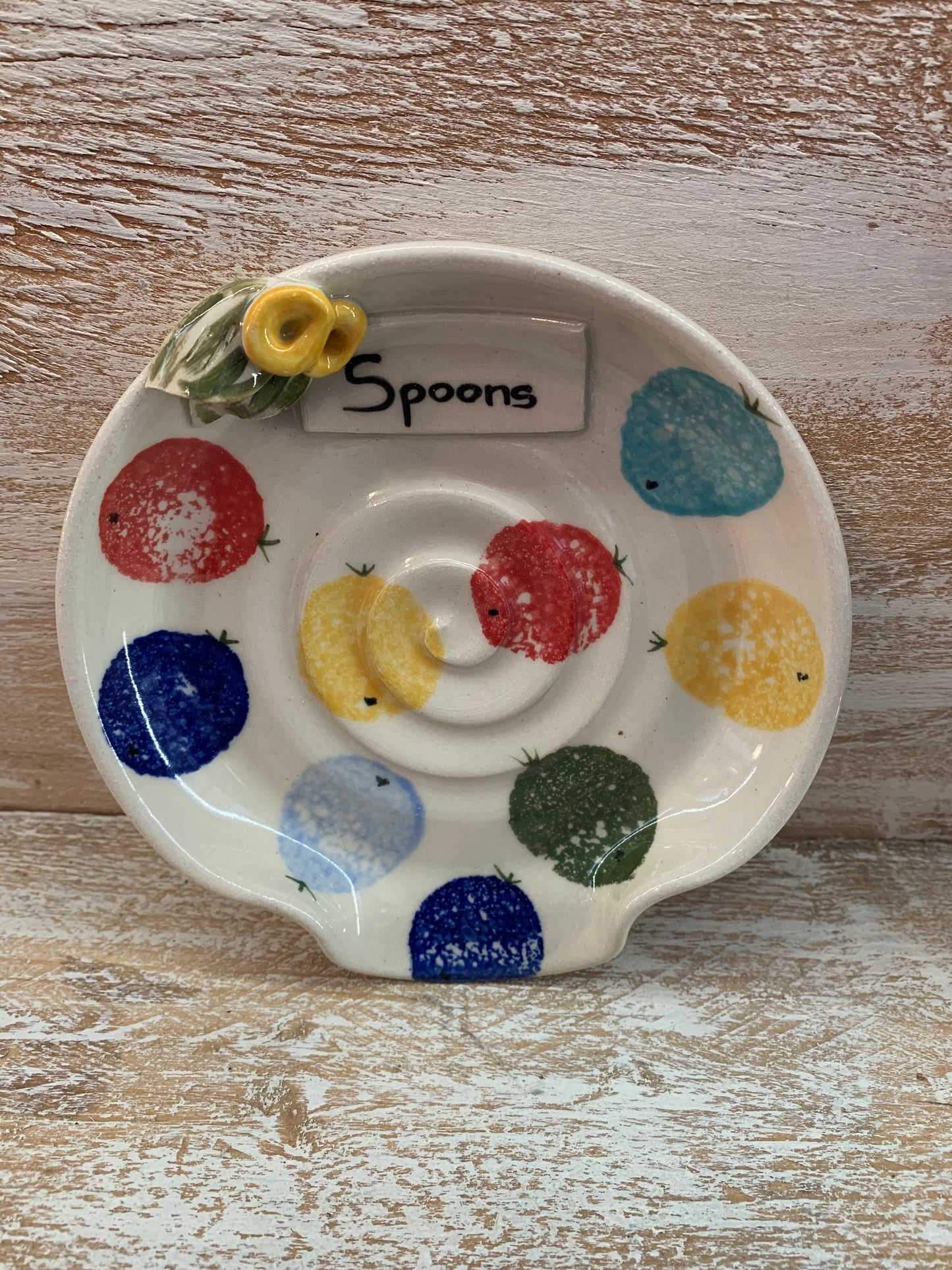 Round spoon rest