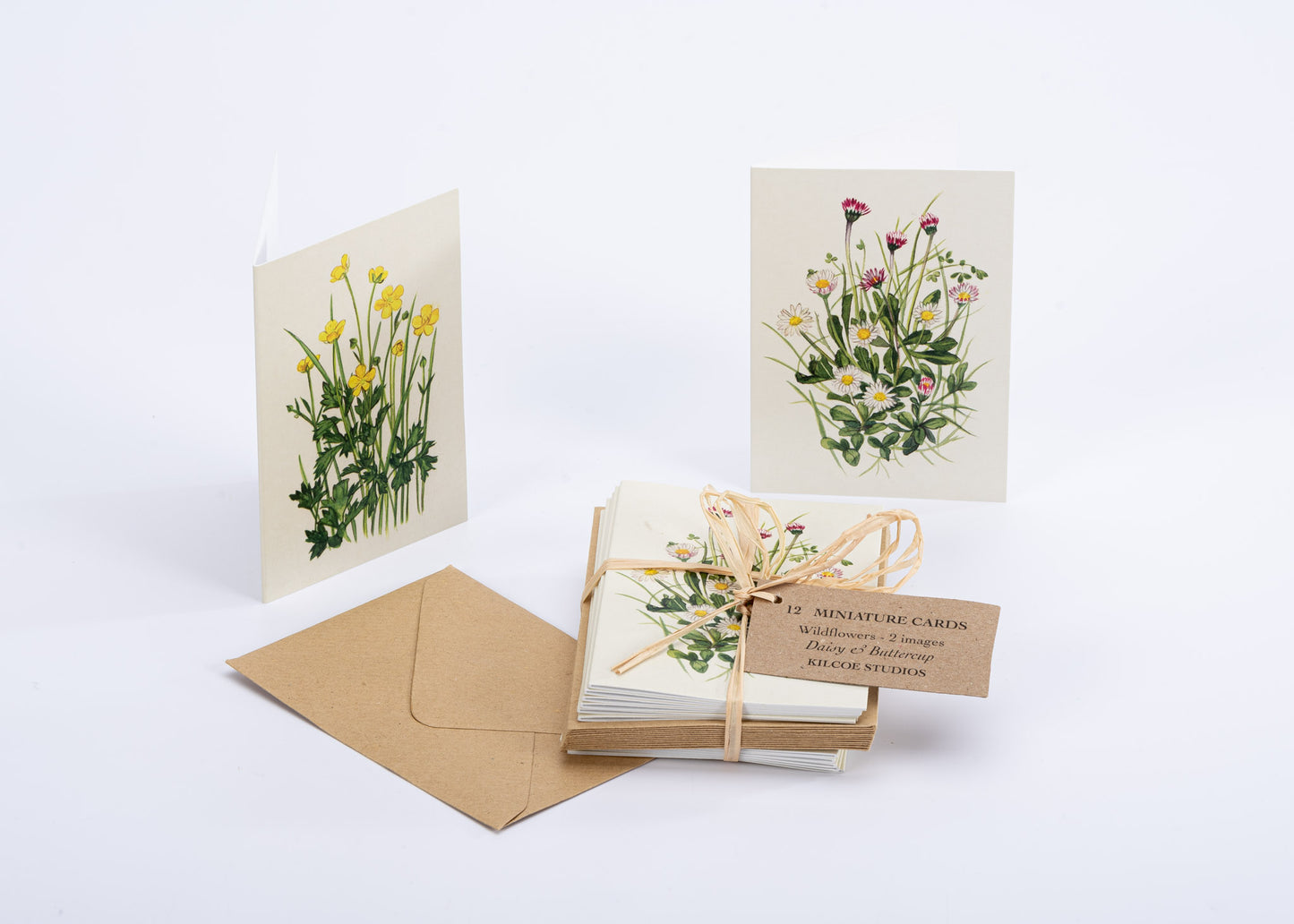 Mini Wildflower Greeting Cards - Daisy & Buttercup