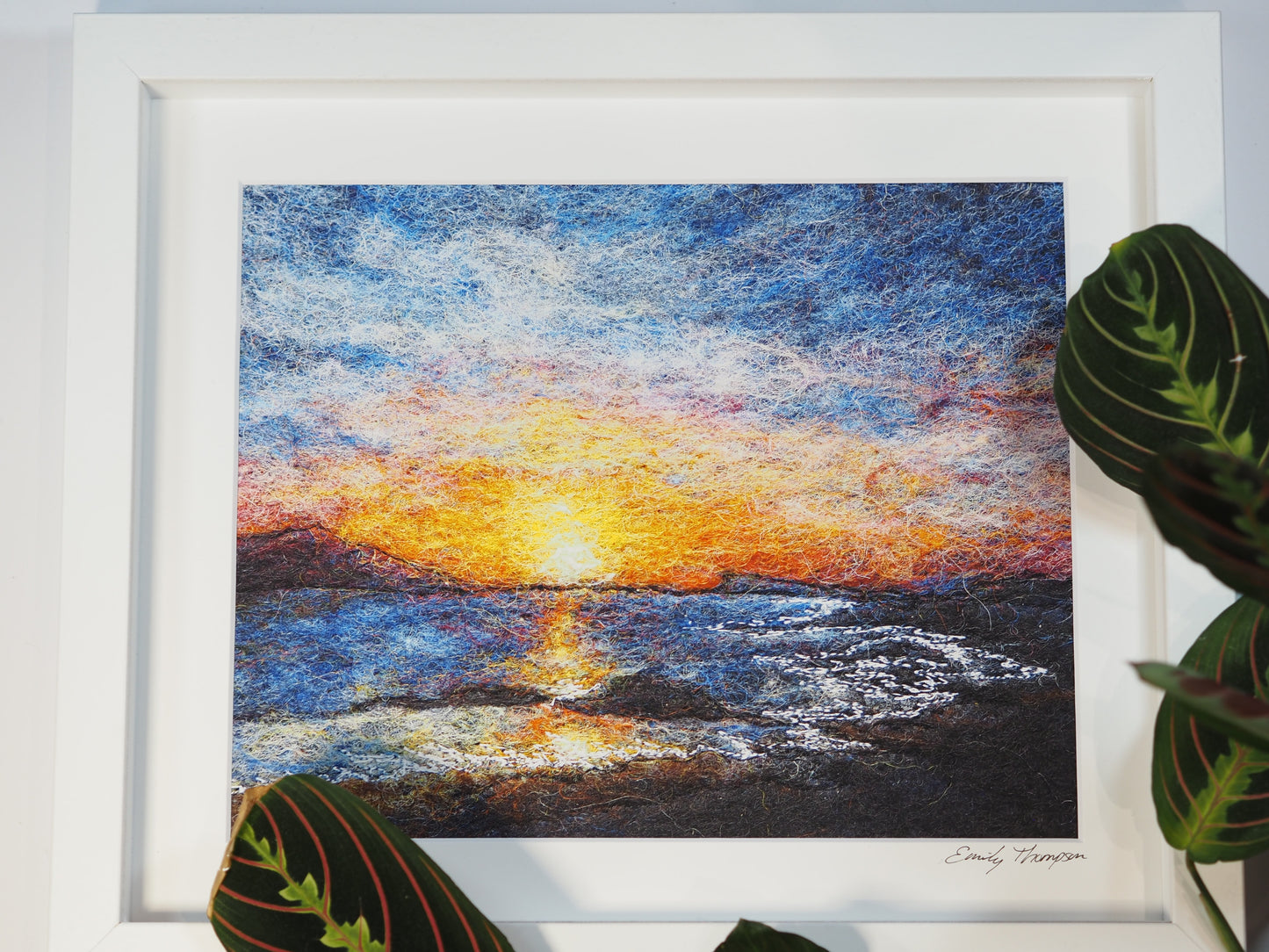 Dusk (Print of Needle Felted Original)