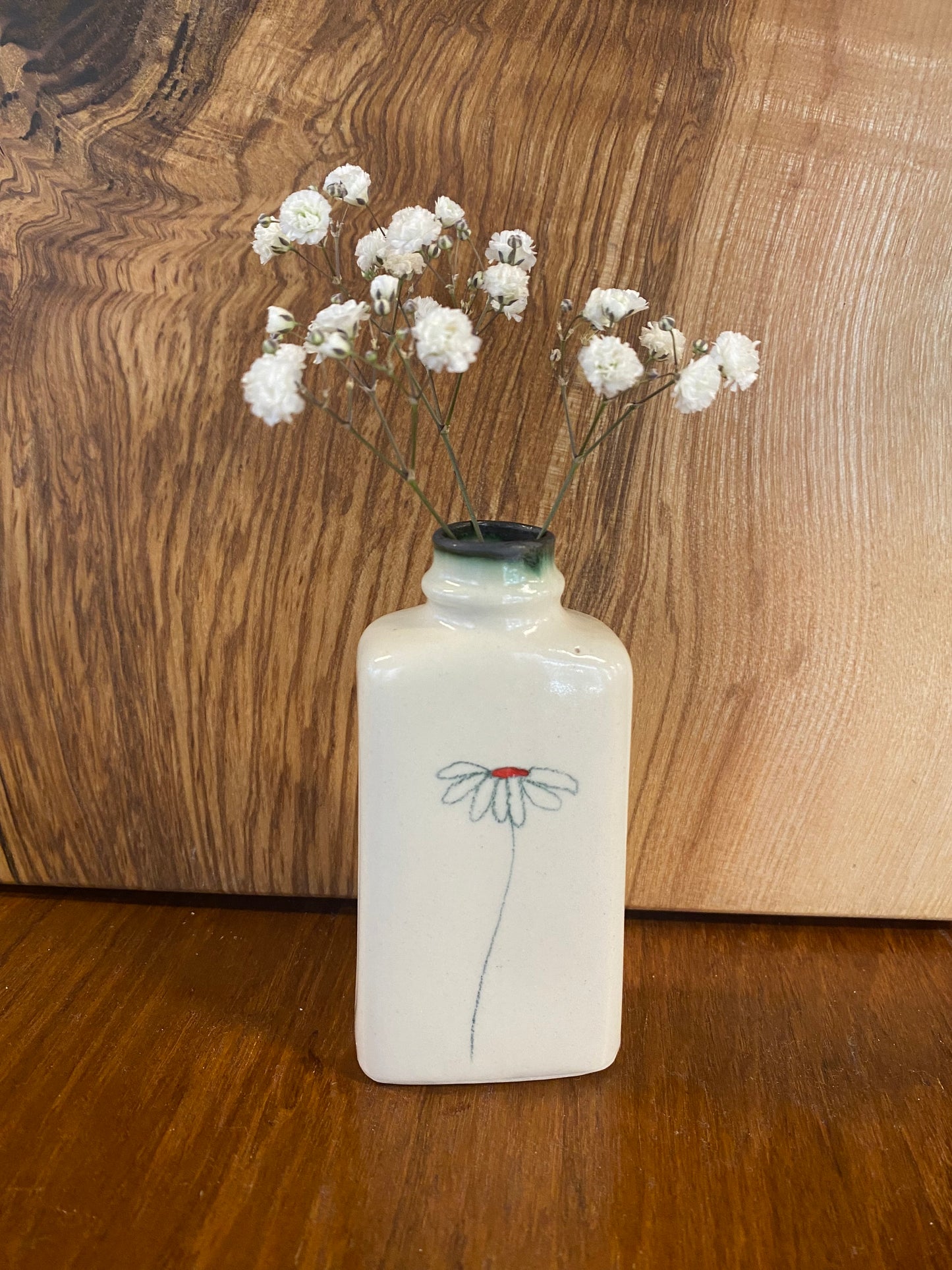 Ceramic Bud Vase - Daisy Design