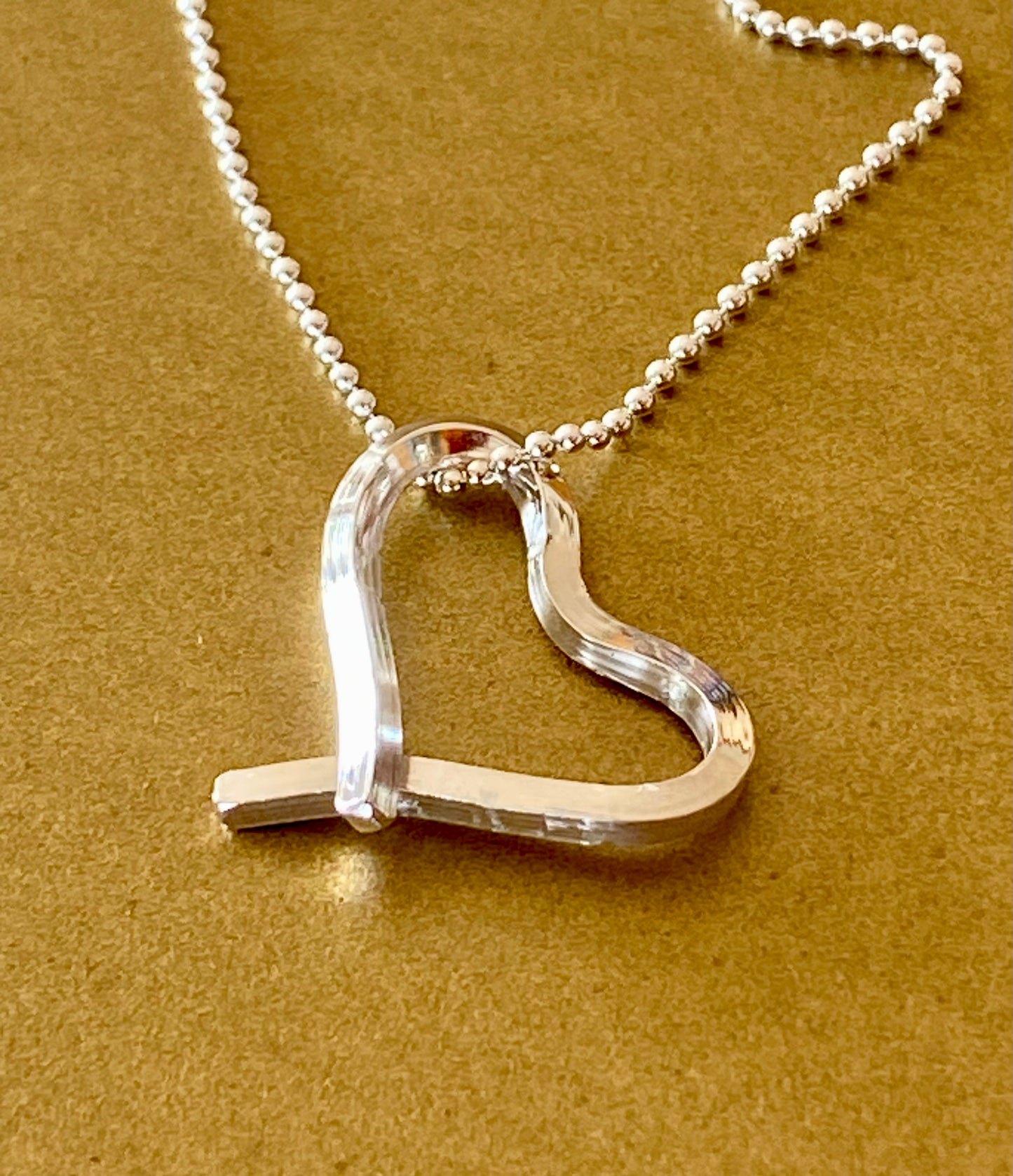 "Where we Met" Silver Necklace