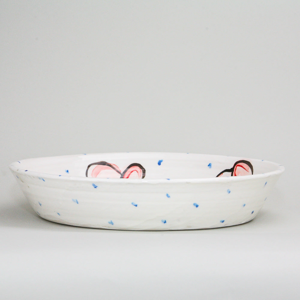 Extra Wide Large Flat Based Bowl - H24