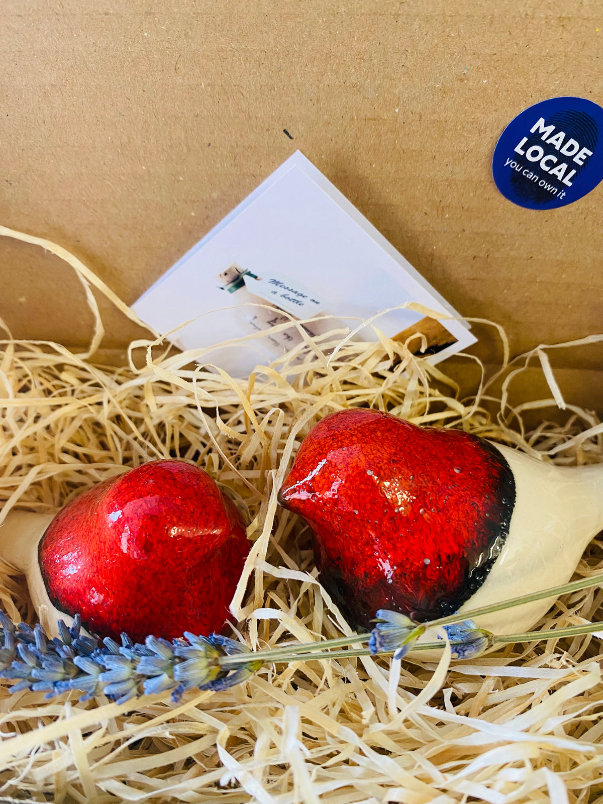 Red Robins Ceramic Gift Set