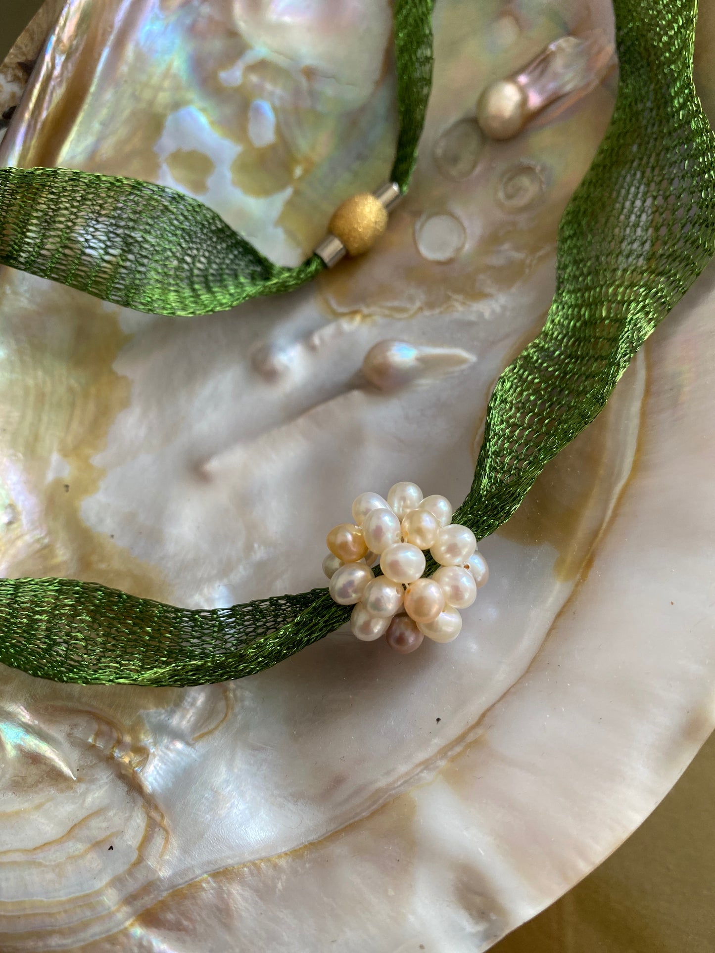 Seaweed Pearl Necklace