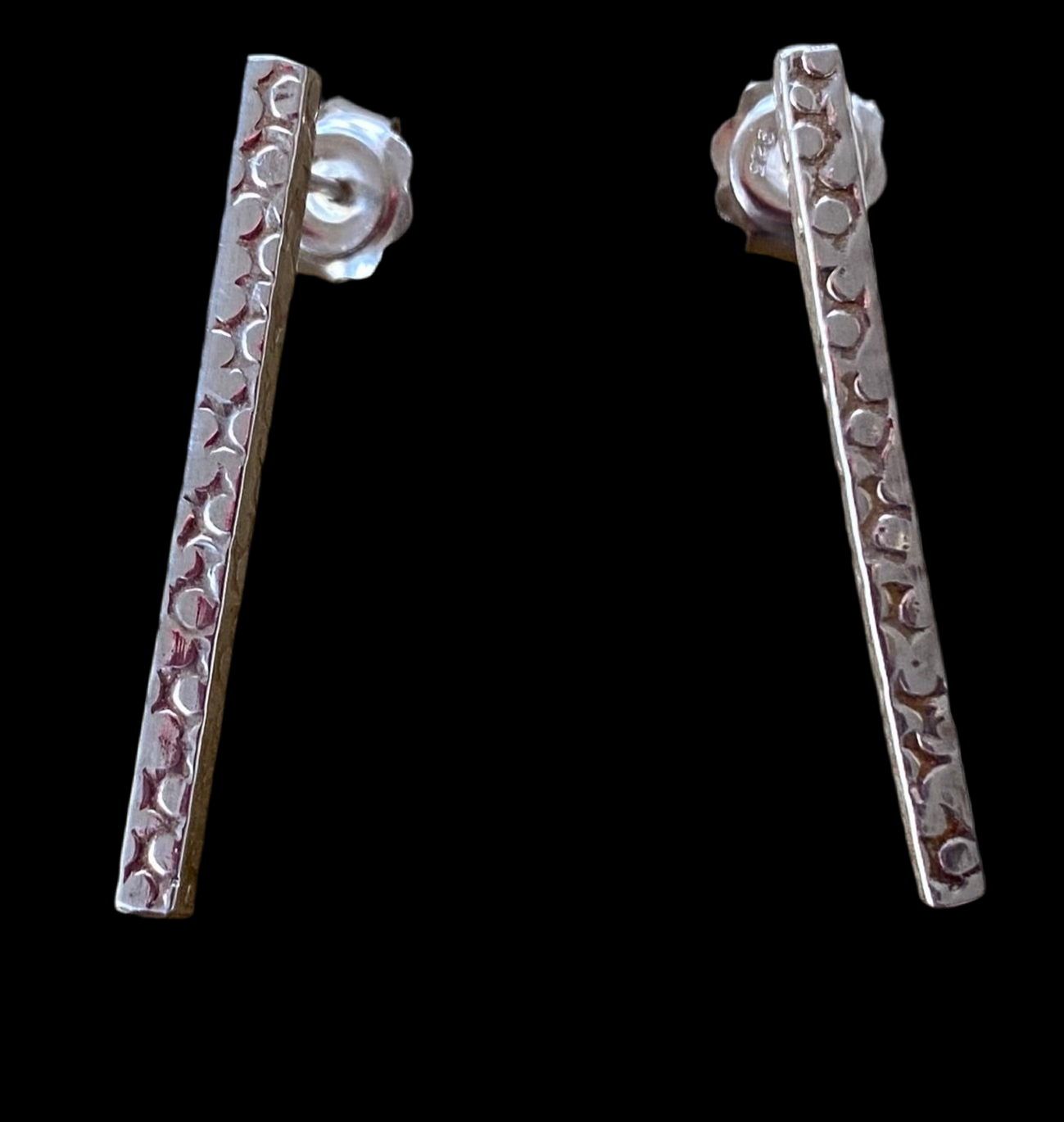 Beam of Light Earrings and Pendant Sterling Silver Set