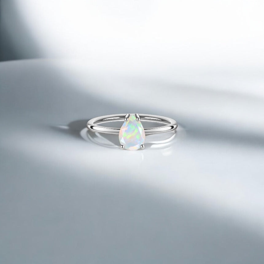Opal sterling Silver Ring