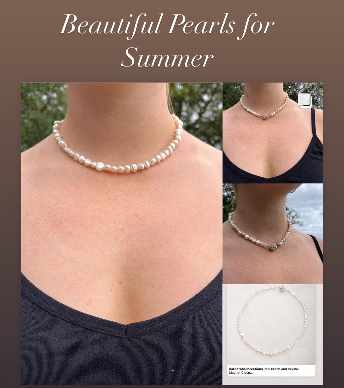 Ula – Single Strand Freshwater Pearl Necklace