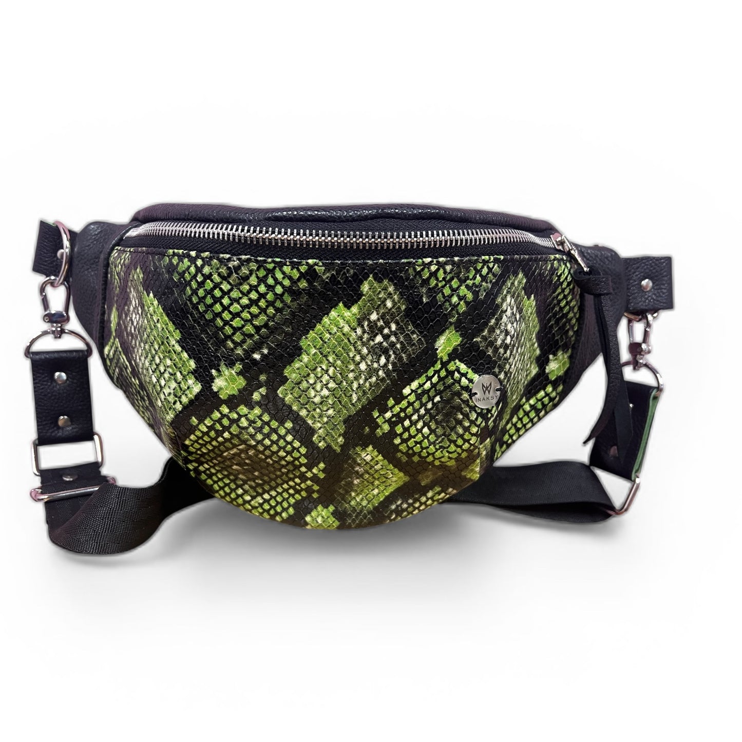 Payton Green and black bum bag