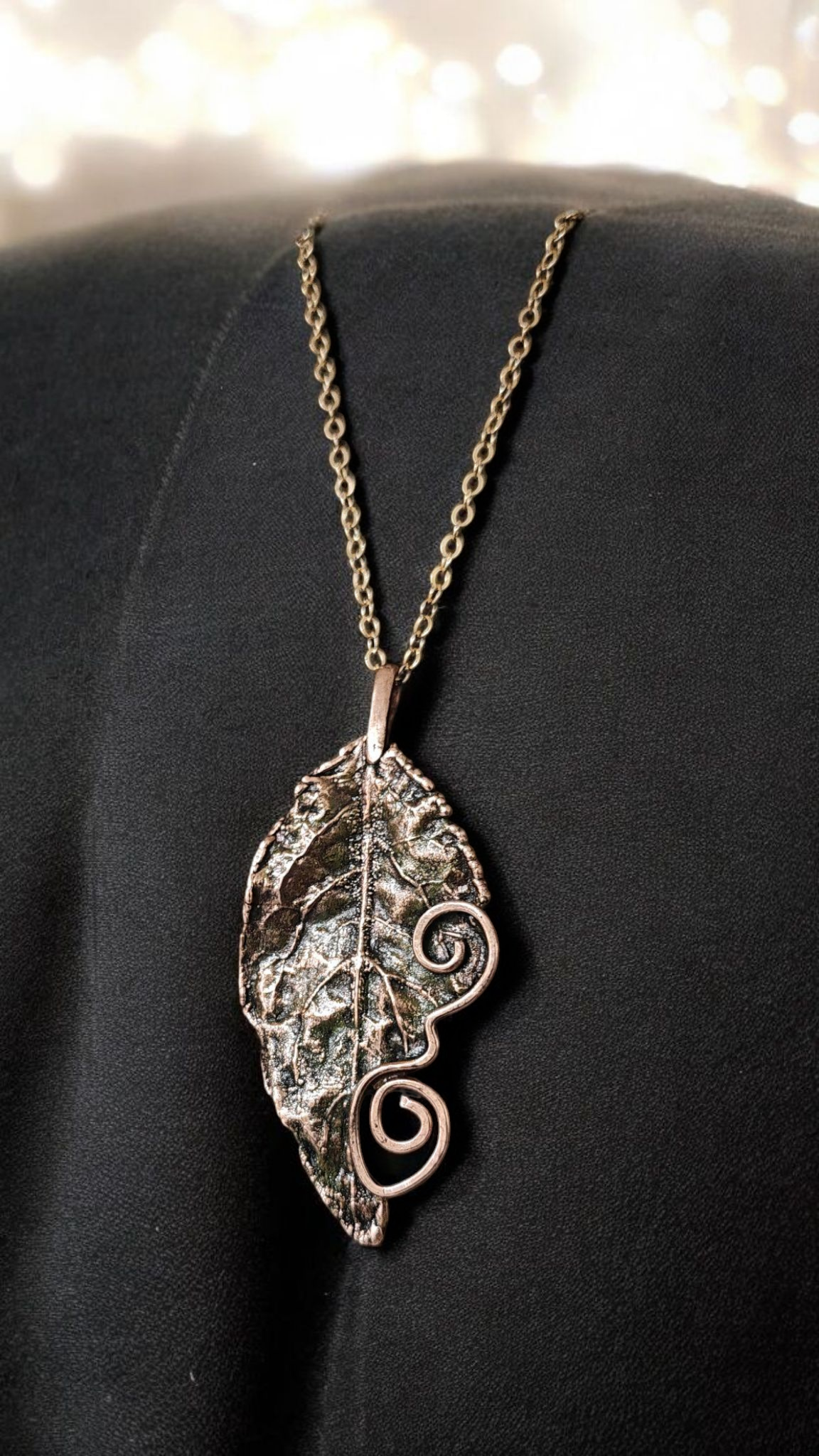 2. Twisted Line — Copper Pendant