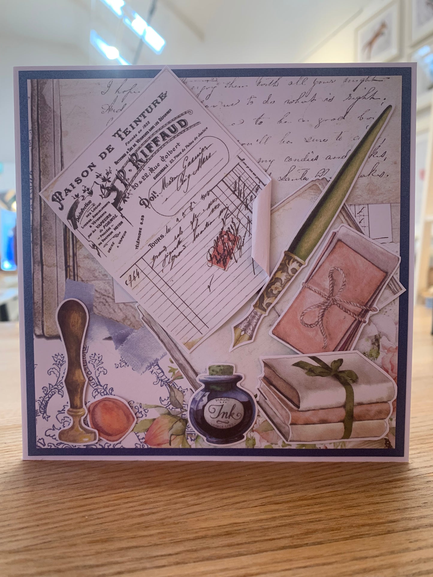 Vintage stationery card